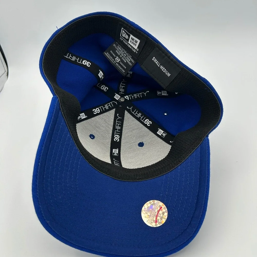 Chicago Cubs Hat New Era 39THIRTY Mens Small-Medium Blue 2016 World Series